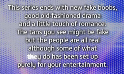 "This show is not real, but we will pretend it is"