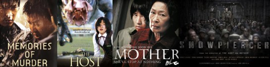 Bong Joon-ho Memories of Murder, The Host, Mother, Snowpiercer