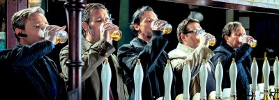 The World's End 02 Simon Pegg, Nick Frost, Paddy Considine, Martin Freeman, Eddie Marsan, Rosamund Pike, Edgar Wright, Pierce Brosnan, Bill Nighy, Rafe Spal, Steve Oram,