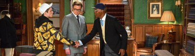 Kingsman Secret Service Huntsman Tailors Taron Egerton, Colin Firth, Samuel L. Jackson, Mark Strong, Michael Caine, Sophie Cookson, Sofia Boutella, Samantha Womack, Mark Hamill,
