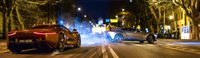 Spectre Car Chase Astin Martin Jaguar Rome Daniel Craig, Christoph Waltz, Léa Seydoux, Ben Whishaw, Naomie Harris, Dave Bautista, Andrew Scott, Monica Bellucci, Ralph Fiennes, Rory Kinnear, Jesper Christensen