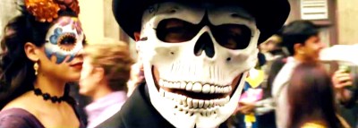 Spectre Mask Mexico Festival Street Party Daniel Craig, Christoph Waltz, Léa Seydoux, Ben Whishaw, Naomie Harris, Dave Bautista, Andrew Scott, Monica Bellucci, Ralph Fiennes, Rory Kinnear, Jesper Christensen,