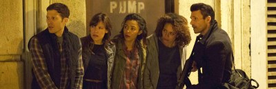 The Purge Anarchy Group Misfits Punisher Frank Grillo, Carmen Ejogo, Zach Gilford, Kiele Sanchez, Zoë Soul, Justina Machado, John Beasley, Jack Conley, Noel G., Michael K. Williams,