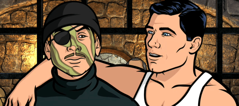 Ray gillette Eye Patch Camo Paint Camoflage Turtleneck Tactleneck