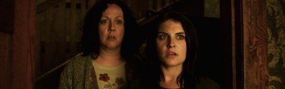 Housebound Kylie Bucknell and mum, Morgana O'Reilly, Rima Te Wiata, Glen-Paul Waru, Cameron Rhodes, Ross Harper, Ryan Lampp