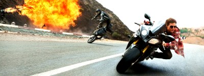 Mission Imposssible 5 Rogue Nation Superbikes Motorbikes Tom Cruise, Simon Pegg, Jeremy Renner, Rebecca Ferguson, Ving Rhames, Sean Harris, Alec Baldwin, Jens Hultén, Simon McBurney,